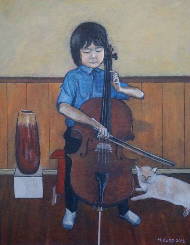 Adrian Playing Cello