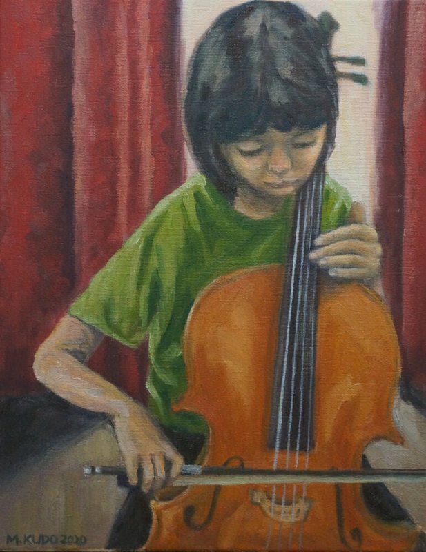Adrian Playing Cello
