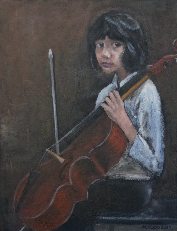 Adrian With His Cello