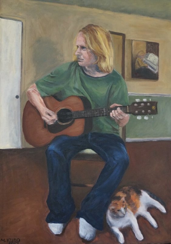 Jon Playing A Guitar