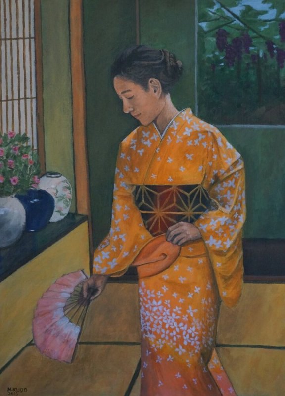 Sophia Dancing In Kimono