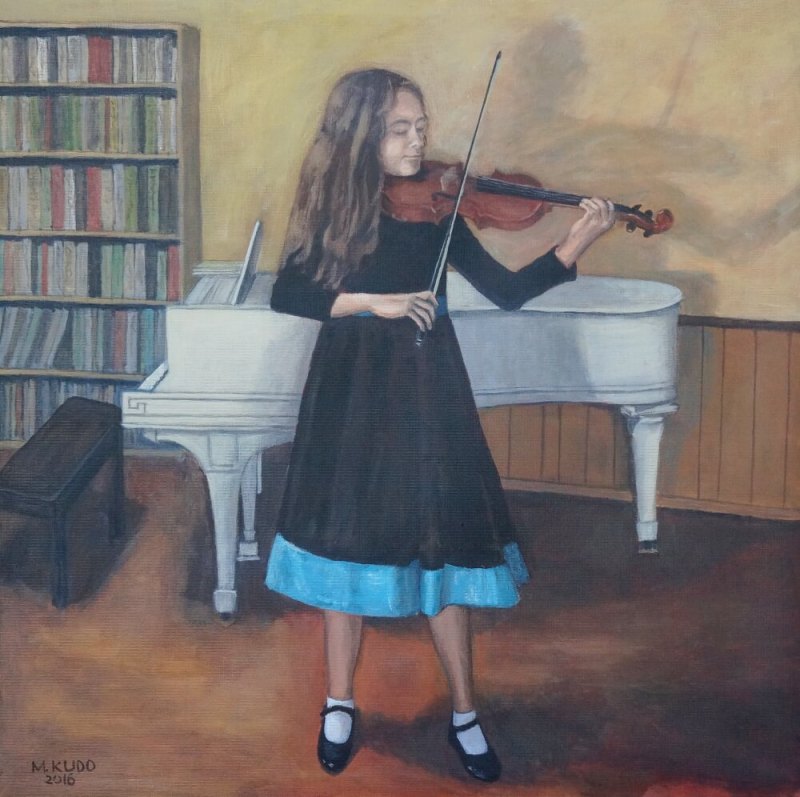 Sophia Playing Violin