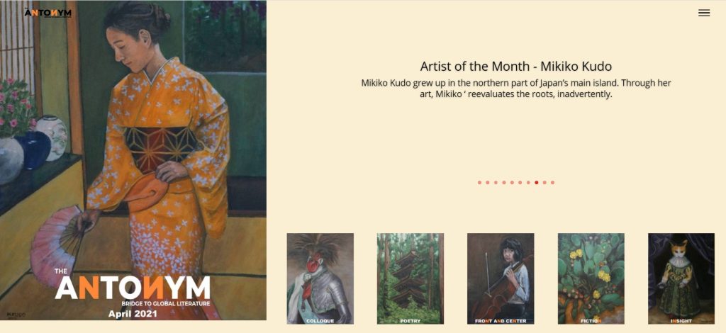 The ANTONYM magazine - Artist of the Month